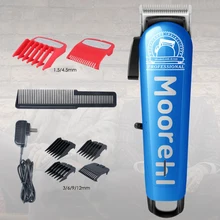 Профессиональный беспроводной триммер для волос 6500 об/мин машинка для стрижки волос регулируемая длина застойное лезвие из нержавеющей стали