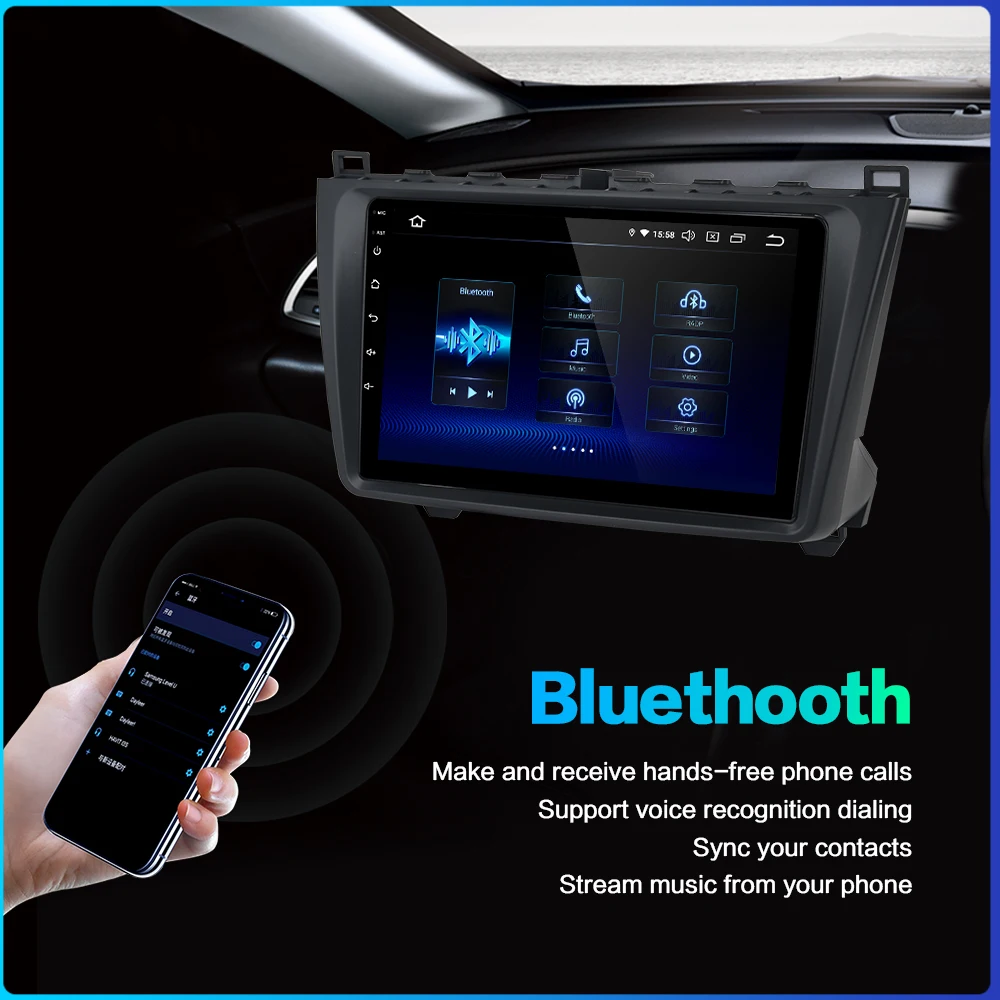 Автомобильный сенсорный экран Fongent 9 &quotIPS Стерео GPS Android 0 для Mazda 6 2008 2009 2010 2011