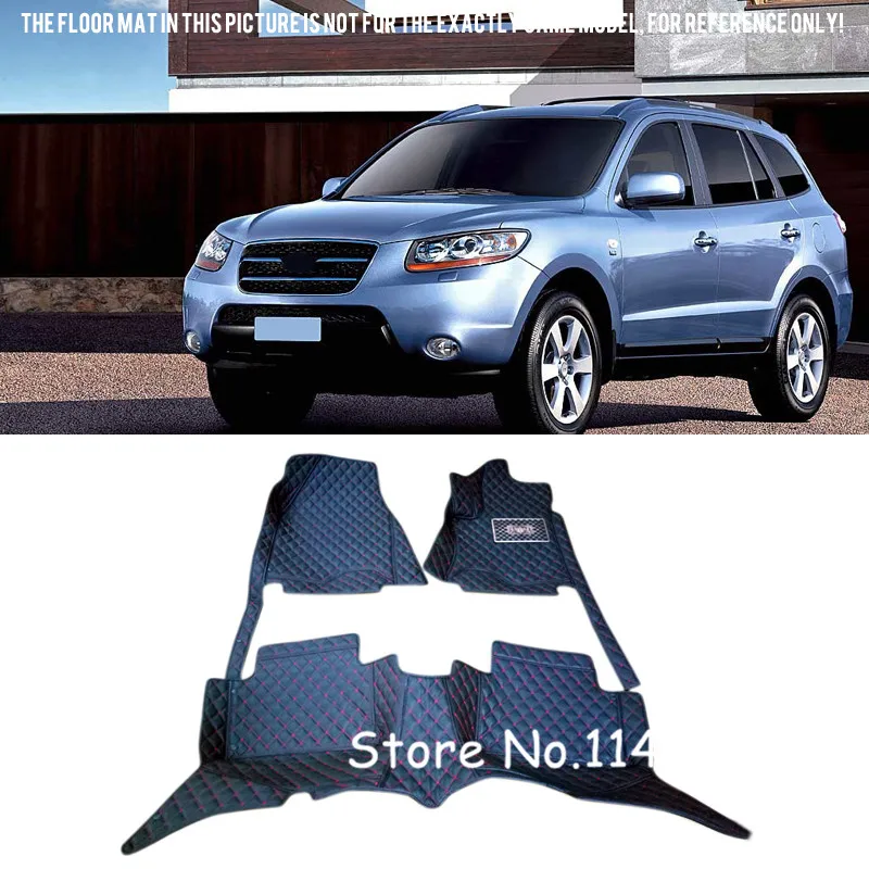 For Hyundai Santa Fe 2006 2007 2008 2009 Auto Custom Car Floor Mats Carpets Front and Rear Liner Tray For Hyundai Santa Fe 2006 2007 2008 2009 Auto Custom Car Floor Mats Carpets Front and Rear Liner Tray
