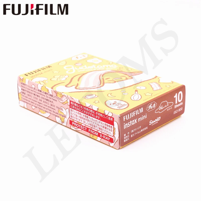 Новинка фотобумага Fujifilm 10 листов Instax Mini Gudetama для мгновенной печати камер 8 7s 9 25 50s