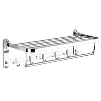 

Bathroom Hardware Pendant Set 304 Stainless Steel Towel Rack Electroplate Silver Bathroom Shelf Bathroom Towel Rack Style