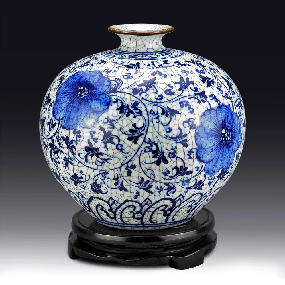 Chinese Jingdezhen Ceramics antique guanyao pomegranate bottle