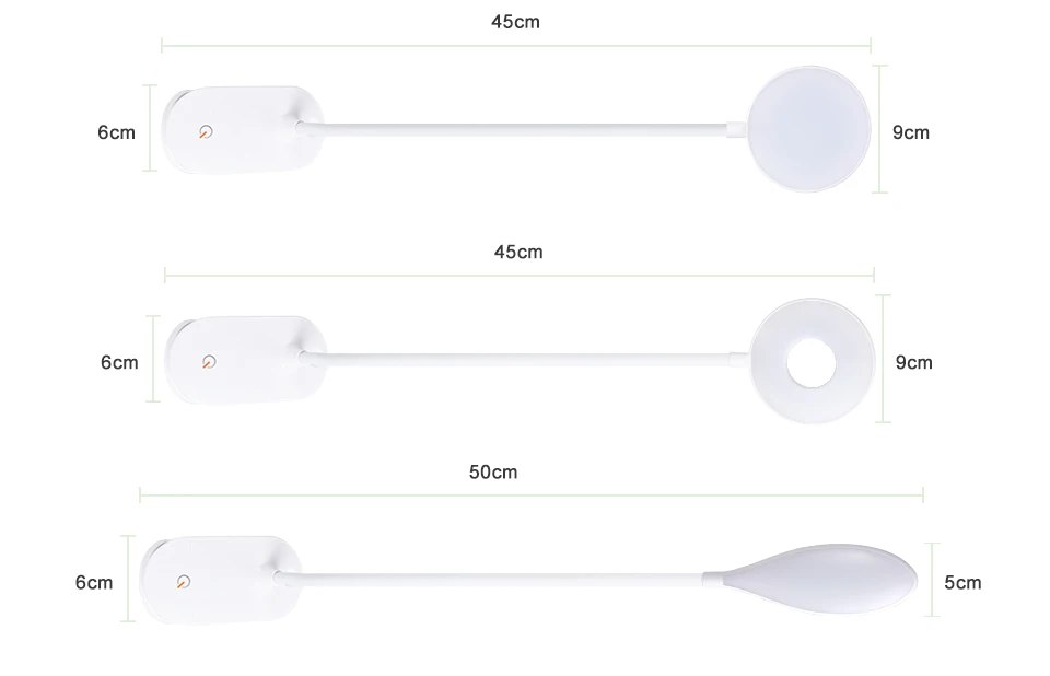 EeeToo USB Rechargeable LED Night Light for Children Desk Lamp Eye Protection LED Table Lamp with 18650 Battery Clip Night Lamp (6)