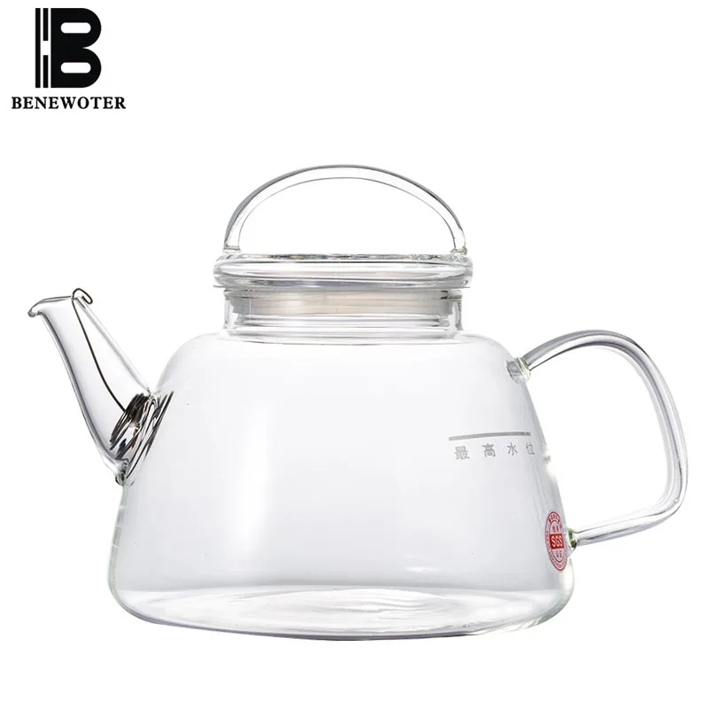 800ml Heat Resistant Glass Teaware Electric Ceramic Heater Kettle Lemon