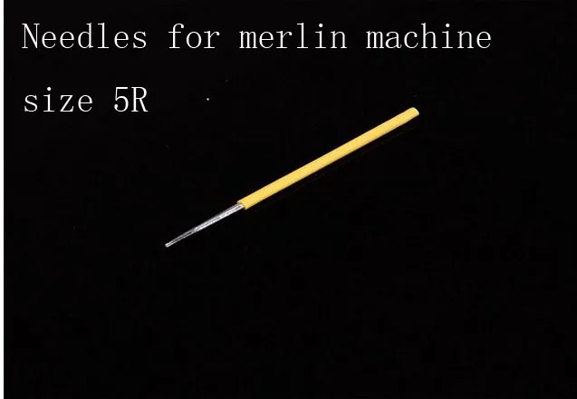 50PCS 5 PRONG ROUND NEEDLES Merlin Machine Permanent Makeup Tattoo Needles