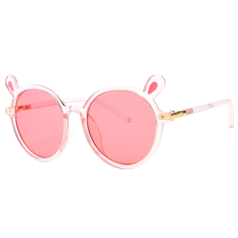 Zilead детские солнцезащитные очки с милыми заячьими ушками, брендовые дизайнерские детские солнцезащитные очки Hello-солнцезащитные очки "кошачий глаз", очки UV400, очки для мальчиков и девочек - Цвет линз: pink
