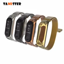Для Xiaomi mi браслет 3 Миланский ремешок металлический браслет для mi Band 3 умный Браслет Безвинтовой браслет из нержавеющей стали ремешок для mi 3