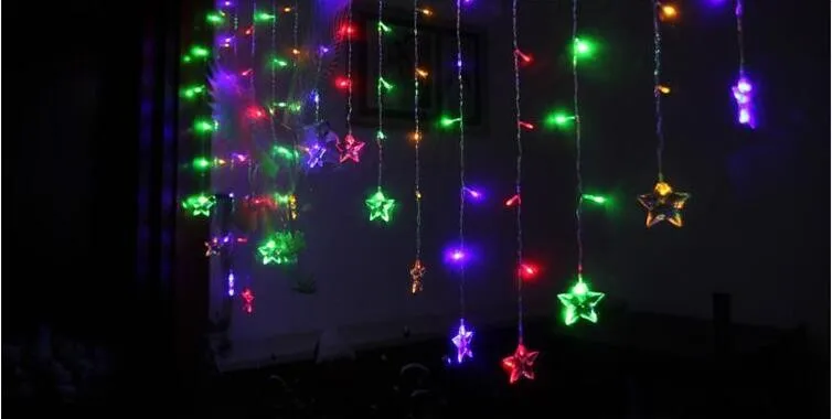 2x1 м Новый год гирлянды LED Рождество огни для украшения Navidad светодиодные cristams огни Стинг fiary свет