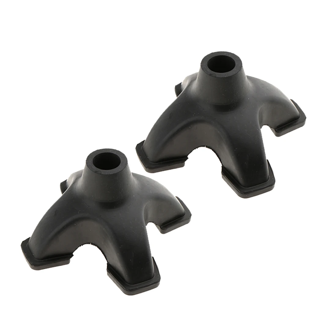2 Pcs Stable 4 Point Quad Rubber Replacement Foot Pad for Walking Canes Crutch