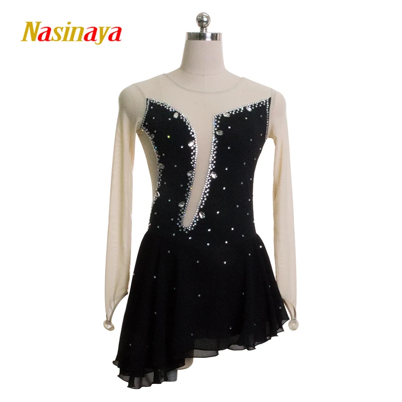 Nasinaya Figure Skating Dress Customized Competition Ice Skating Skirt for Girl Women Kids Patinaje Gymnastics Performance 13
