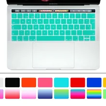 Испанский Испания ЕС Силиконовый чехол для клавиатуры кожи для нового MacBook Pro 1" A1706 A1989 и Pro 15" A1707 A1990 с сенсорной панелью