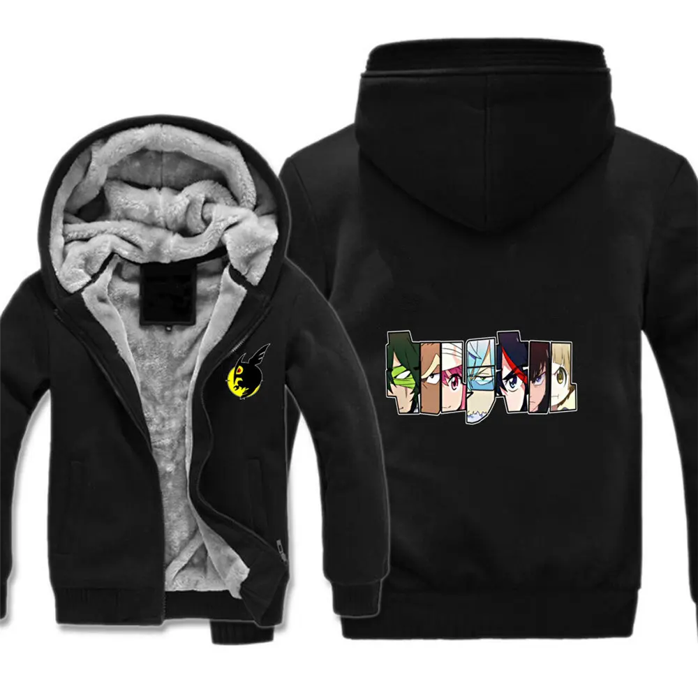 

anime Akame ga KILL jacket cartoon Print Woolen Coat Velvet Hoodies Men Windrunner Custom Jacket Winter Fleece Sweatershirts