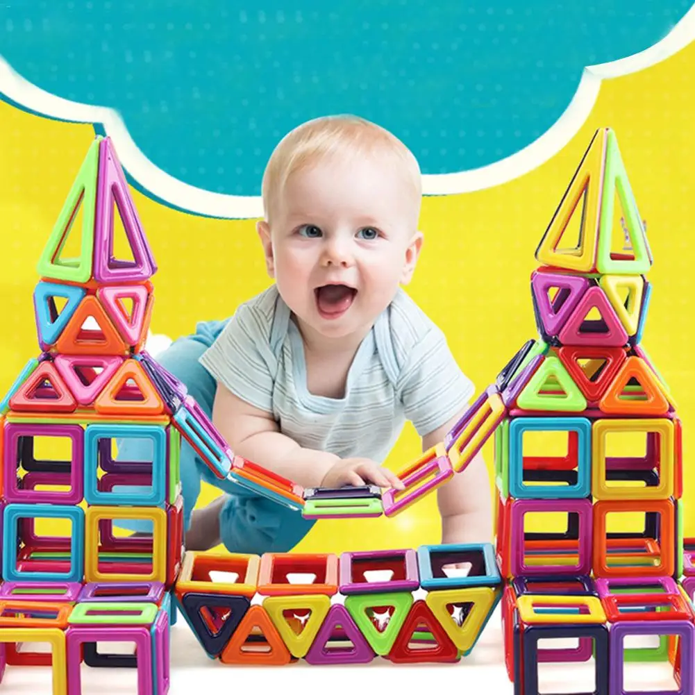 

234-40PCS Magnet Toys Building Blocks Magnetic Construction Set Designer Kids DIY Educational Toys Games For Children