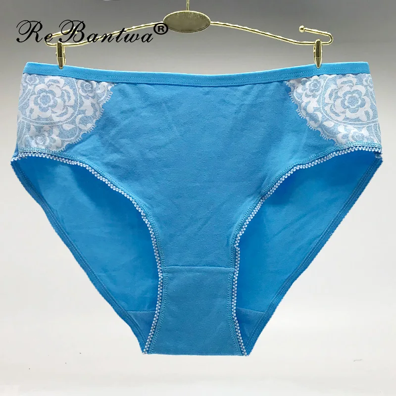 Rebantwa 5 шт./лот Большие размеры 2XL/3XL/4XL дамское хлопковое нижнее белье женские
