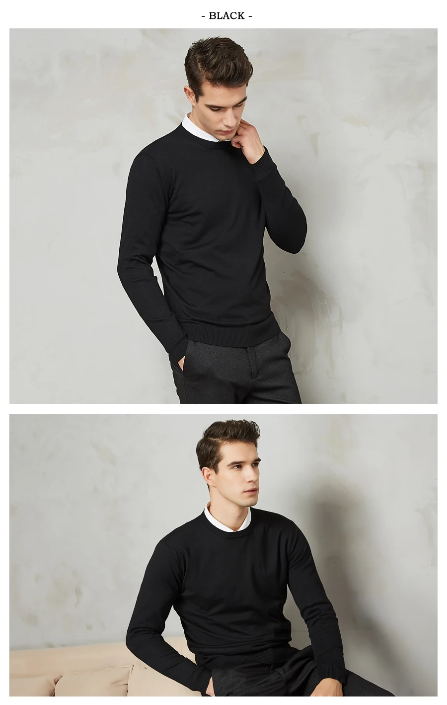 10 Colors Men's Casual Knit Sweater 2020 Autumn Winter New Slim Fit Pullover Wool Cashmere Sweater Men Brand Clothes