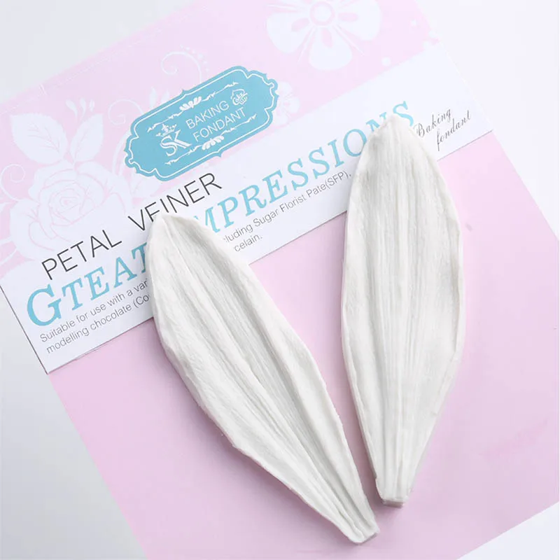 

Lily Petal Silicone Veining Mold Petal Sugar Flower Making Tool gumpaste mold fondant cake Decoration Tool