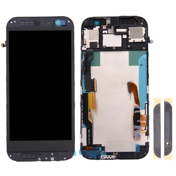 

iPartsBuy LCD Screen and Digitizer Full Assembly with Frame & Front Glass Lens Cover for HTC One M8 (Top+Bottom)