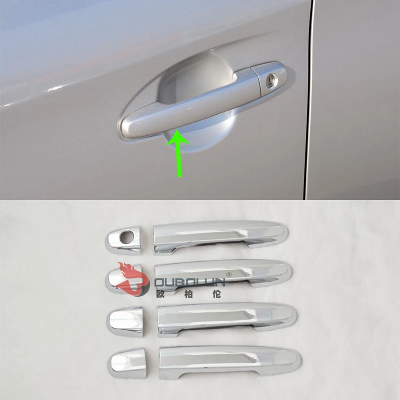 

Car Accessories Exterior Decoration ABS Chrome LHD Side Door Handle Cover Trim For Toyota Vios/Yaris Sedan 2014 Car-styling