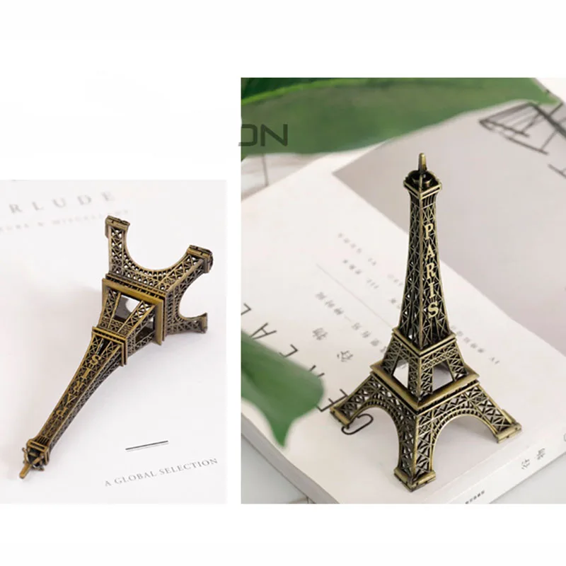 8-60cm Metal Paris Eiffel Tower Crafts Creative Souvenir Vintage Figurine Craft  Model Table Miniature Desk Ornaments Home Decor (3)