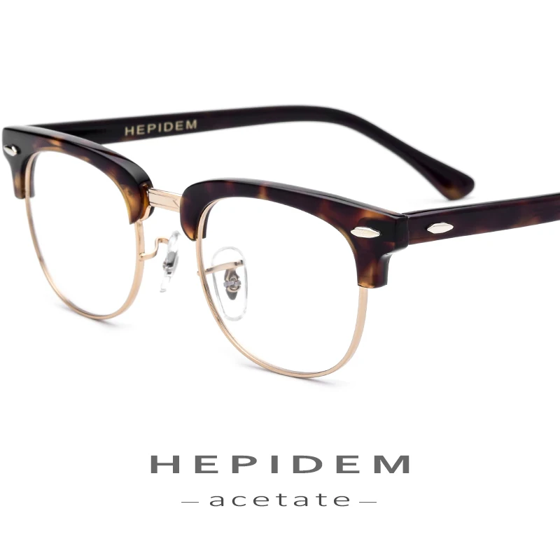 

Acetate Glasses Frame Men Metal Round Eye Prescription Eyeglasses for Women Metal Myopia Optical Frames Spectacles Eyewear