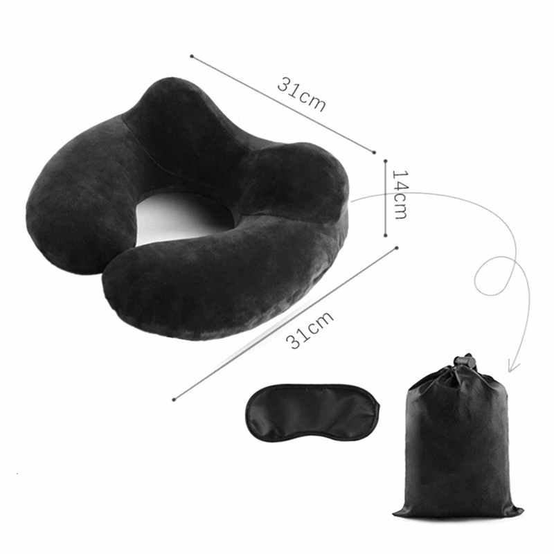 Hoomall Ортопедическая подушка с эффектом памяти, латексная подушка для шеи, мягкая подушка из волокна с медленным отскоком, массажер для шейного отдела, забота о здоровье - Цвет: black 31x14x31cm