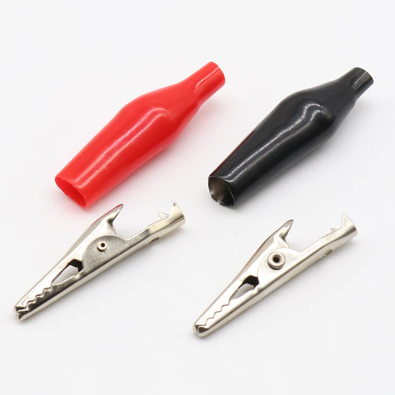 IMC 35mm soft plastic coating test probe alligator clip crocodile test clip 20 Pcs