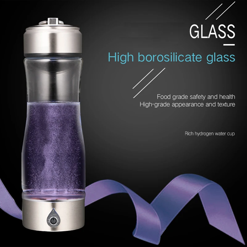 

Rechargeable Rich Hydrogen Generator Anti-Aging Hydrogen Rich Water Maker Antioxidant ORP H2 Alkaline Water Ionizer Bottle YS005