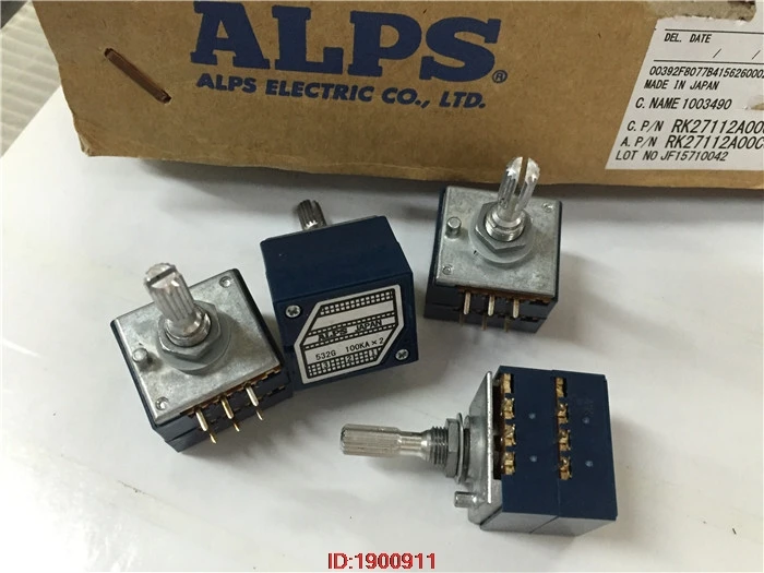 

Special promotions Original Japanese production ALPS 27-type volume potentiometer double A100K handle length 25MM flowers