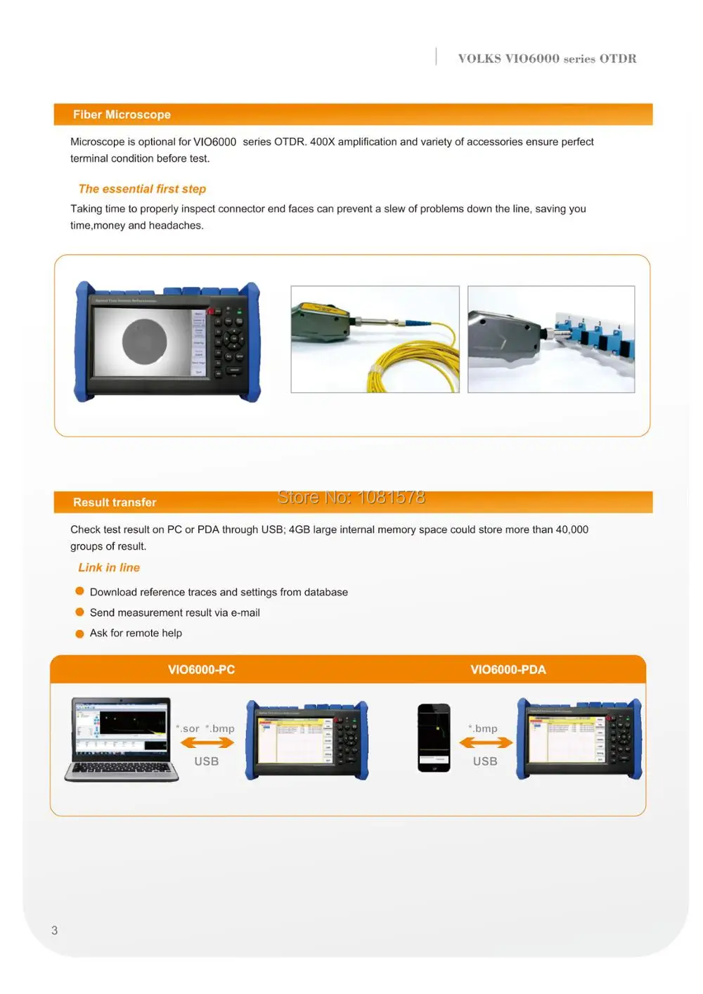 VIO6000 OTDR-4