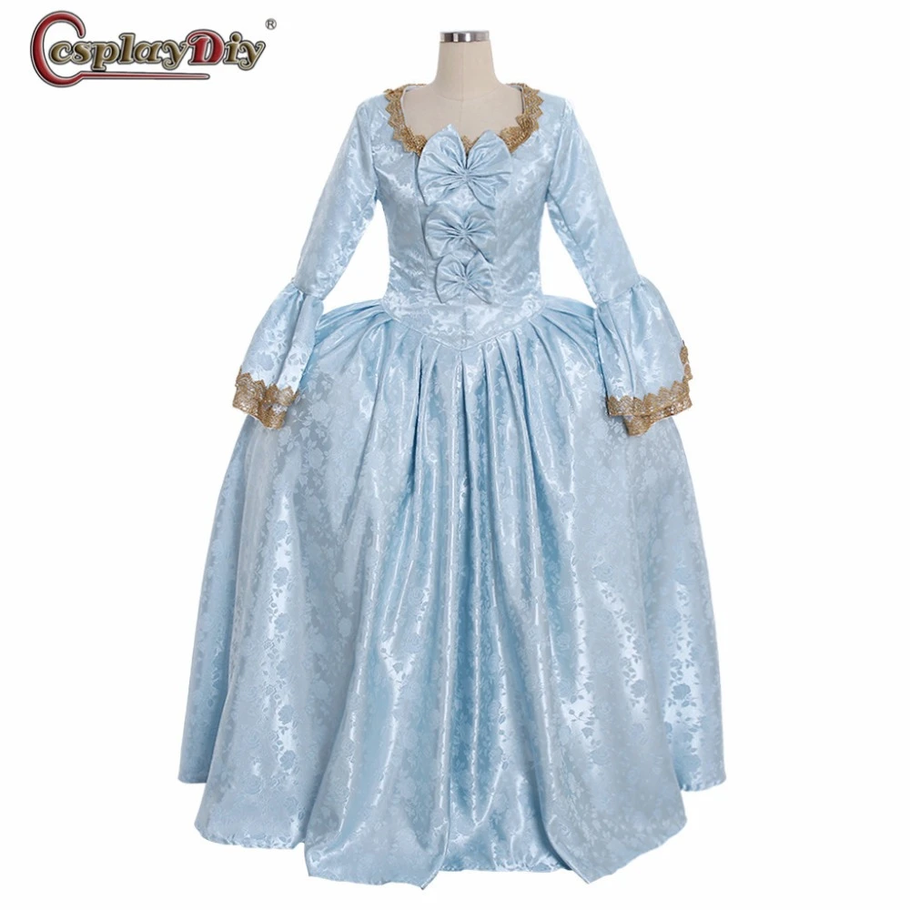 Cosplaydiy 18th 世紀女王プリンセスドレスコロニアルロココベルドレスマリー アン夜会服ブルーカスタムメイド クリスマスコスチューム Aliexpress