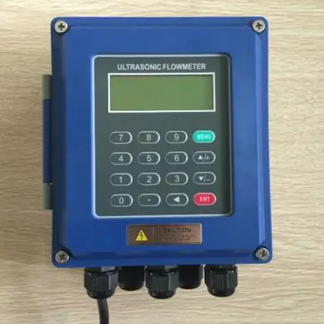 

TUF-2000B Ultrasonic flow meter DN50mm-DN700mm wall mounted type ultrasonic liquid flowmeter IP67 protection TM-1 Transducer