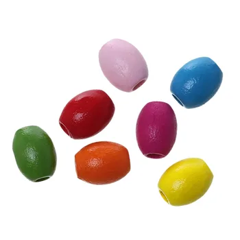 

Maple Wood Garment Beads Barrel At Random About 10mm x 8mm,Hole about 3mm-2.5mm,500 PCs