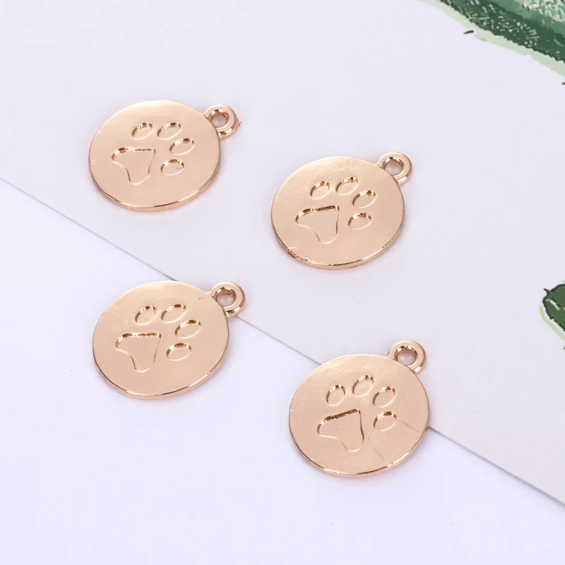 Charm Jewelry Dog Footprint Pendant DIY Bracelet Necklace Discovery Metal Accessories | Украшения и аксессуары