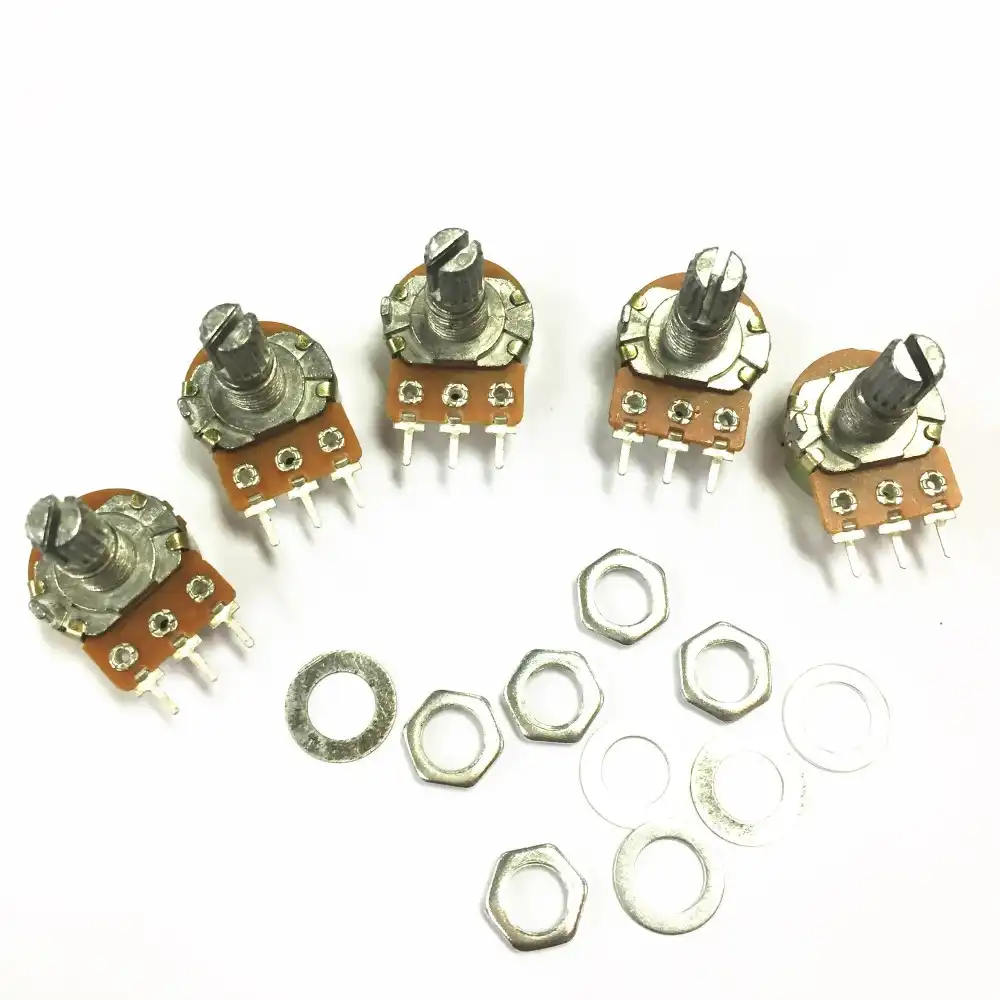 B1K Ohm Linear Taper Rotary Potentiometer Pot 15mm Shaft 3 Pins