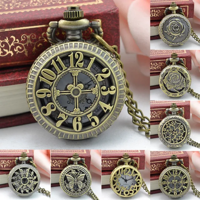 Women's watches with chains Pocket Watch Vintage Steampunk Retro Bronze Pocket W Women's watches with chains Pocket Watch Vintage Steampunk Retro Bronze Pocket W