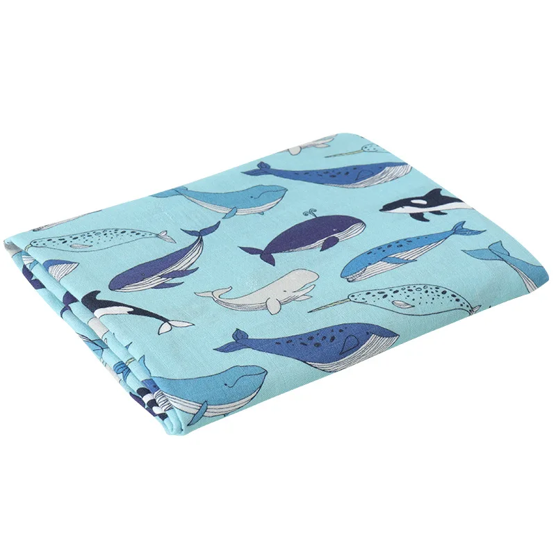 

Active Printing 70% Bambon Fiber 30% Cotton Baby Muslin Blankets Bedding Blanket Soft Breathable For Newborn Swaddle Wrap