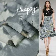 100 см* 114 см Цветочная шелковая, шерстяная ткань натуральный шелк жоржет материал не мнется