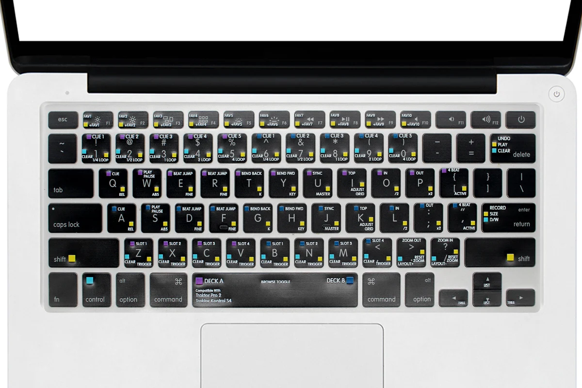 Для MacBook Pro 13 15 13,3 15,4 ''с сетчаткой США Ableton Live Lightroom Logic Pro X ярлык Подсветка клавиатуры защитная крышка