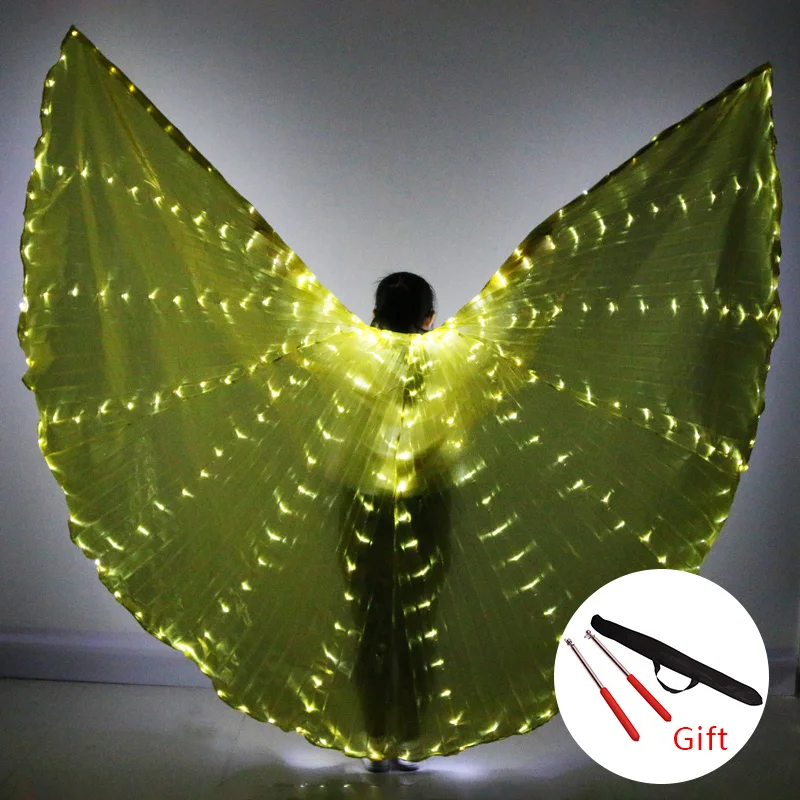  Belly Dance LED Isis Wings Colorful Popular Stage Performance Props Belly Dancing LED Wings Props W - 33008366256