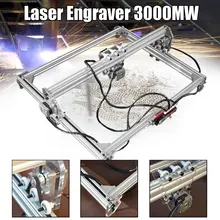 50*65cm Mini 3000MW Blue Laser Engraving Engraver Machine DC 12V DIY Desktop Wood Cutter/Printer/Power Adjustable+ Laser