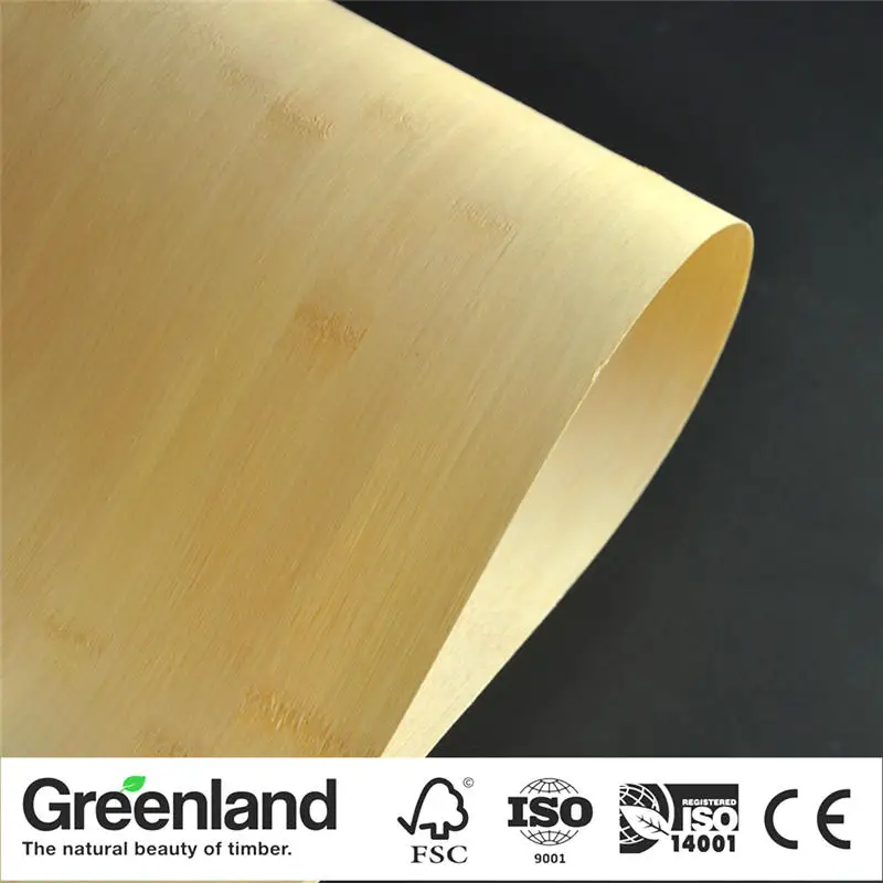 Bamboo Veneer Flooring DIY Furniture Table Natural Material Chair Cabinet Doors Outer Skin Size 250x42 Cm Natural Horizontal