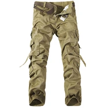 Тактические брюки карго AmberHeard, мужские камуфляжные штаны для бега, военные хлопковые брюки, повседневные, с несколькими карманами, мужские армейские штаны SWAT размера плюс