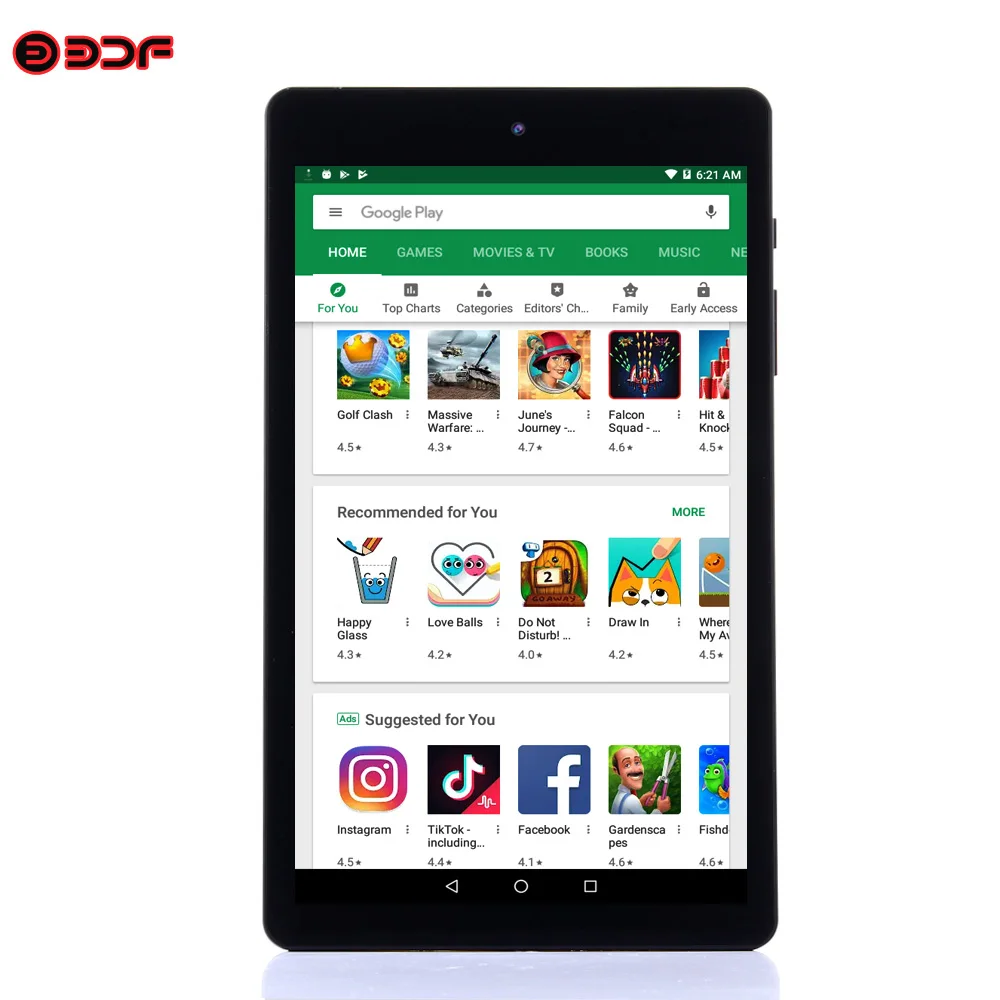 

8 Inch Android 6.0 Tablets Pc Quad Core 1GB RAM +16GB ROM Built-In Storage WiFi FM Radio 4500Mah Battery IPS LCD Display Screen