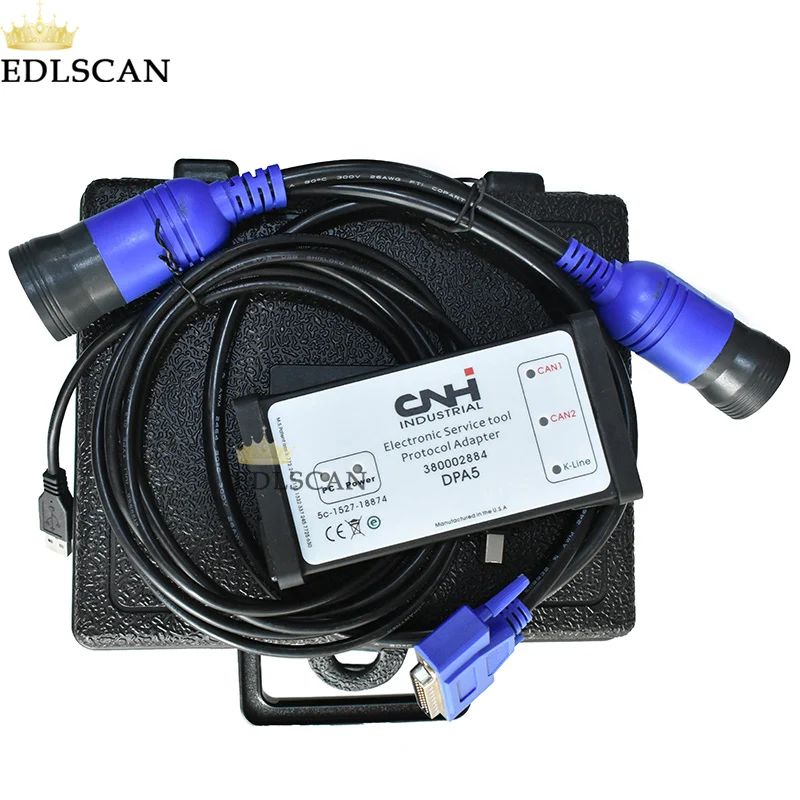 EDLSCAN CF52 с электронным сервисным инструментом CNH EST 9,1 для сельскохозяйственного строительного оборудования диагностический инструмент