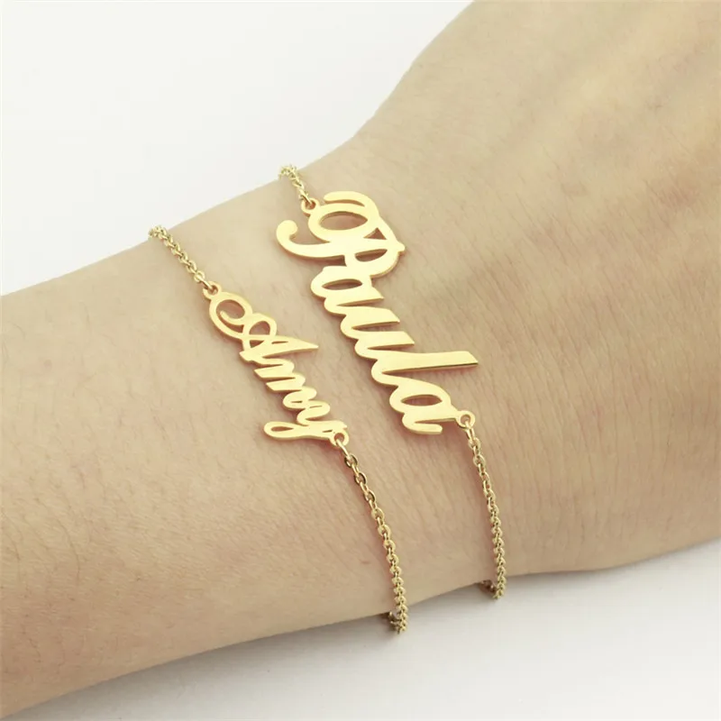 Dianshangkaituozhe персонализированные имя браслет Детские настройки мама jewelry из