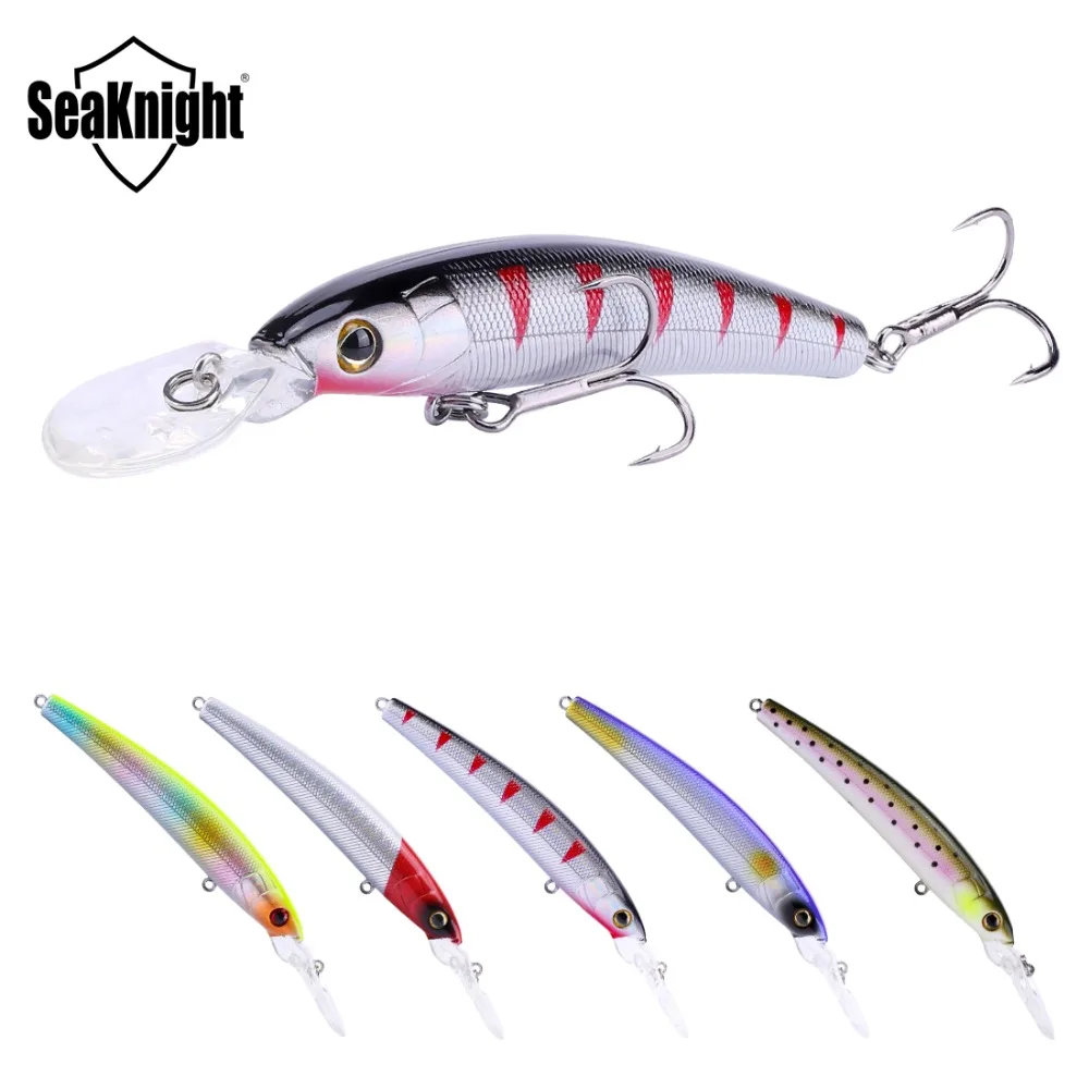 

SeaKnight 5PCS SK014 Fishing Lure,Minnow Set 9.5CM 12G 1.8M Long Tongue Professional Bait Artificial Wobbler Shad Fishing Tackle