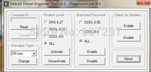 Detroit Diesel Engenner Tool For DDDL 8.0 keygen+Computer