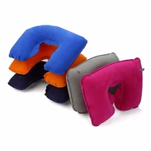Oreiller gonflable en forme de U pour voiture et voyage, repose-tête, coussin d'air doux, avion, maison, bureau, sieste, repose-nuque