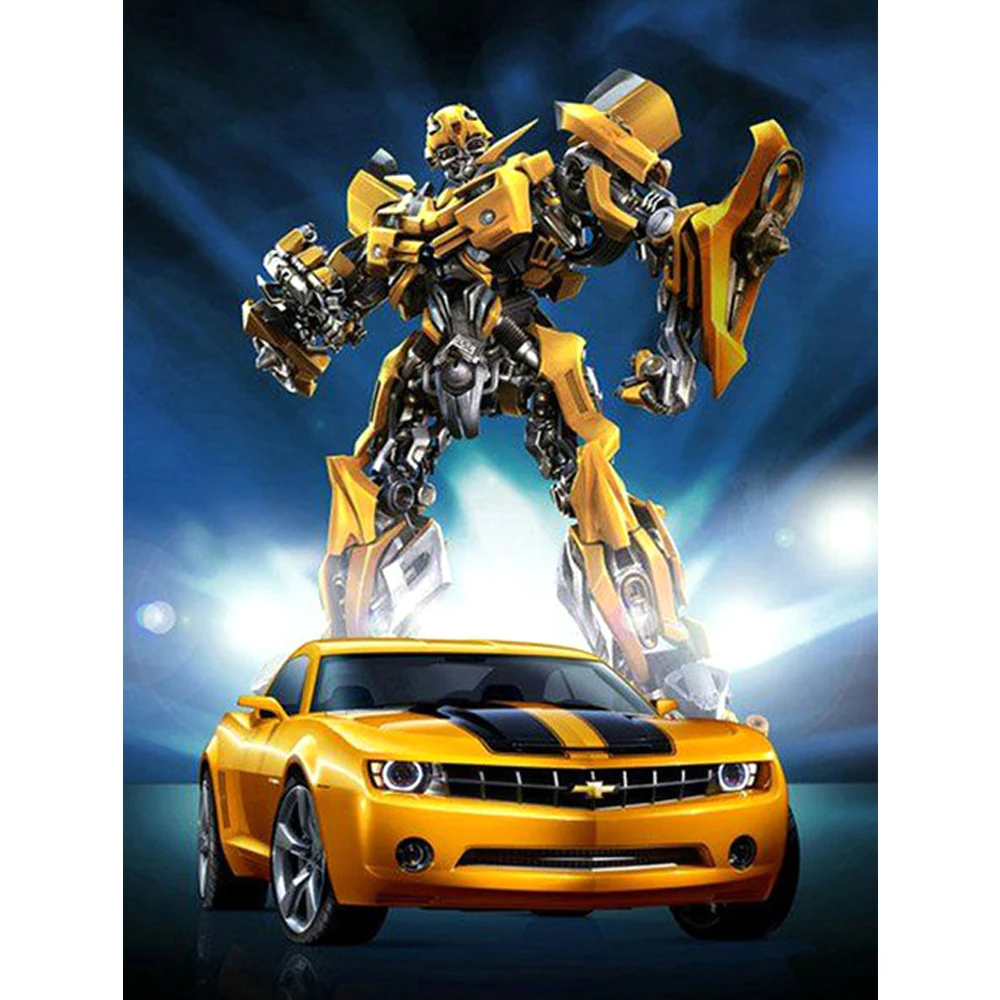 Oneroom Diamond Painting Full Square Transformers Bumblebee Car
