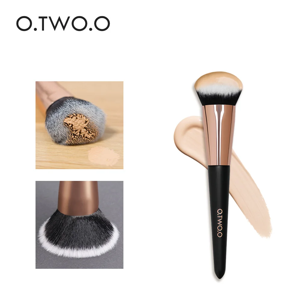 

O.TWO.O Foundation Makeup Brushes Set Smooth Soft Comfortable Synthetic Hair Wooden Handle Powder Cosmetic Makeup Brush With Box